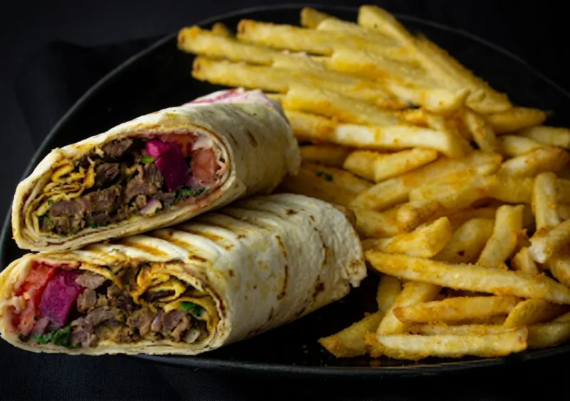 Lamb and Beef Shawarma Wrap