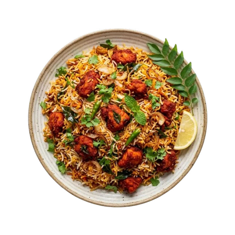 Chicken 65 (Boneless) Biryani