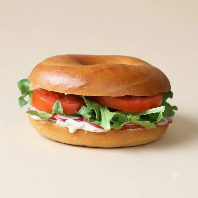 Bagel With Veggie