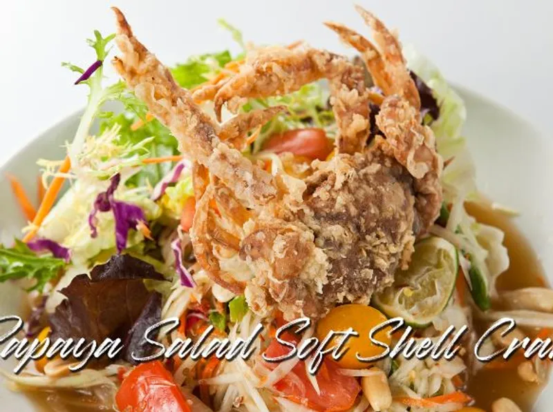 Papaya Salad Softshell Crab