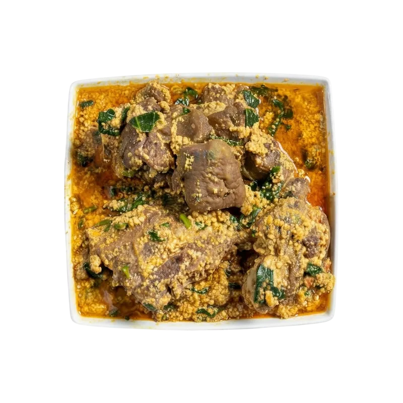 Egusi Soup With Assorted Meat