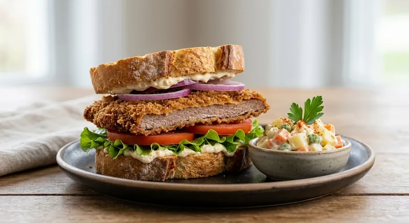 Beef Milanesa Sandwich