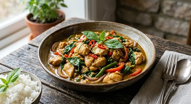C4. Curry Basil Chicken