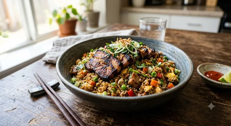 F1. Grilled Pork Fried Rice