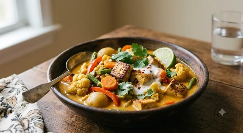 C7. Curry Veggies And Tofu