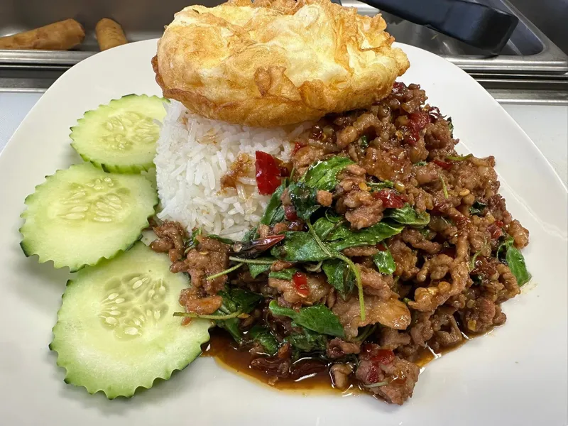 Pak Kra Pao Ground Pork