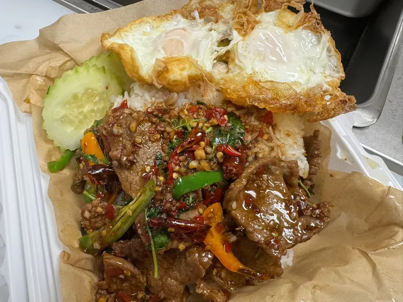 Pak Kra Pao  Beef