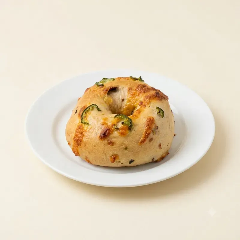 Bagel With Jalapeno