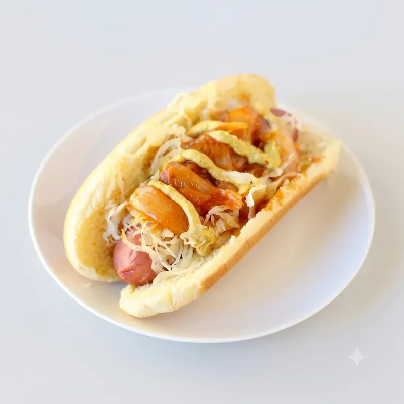 Johnny's Loaded Hot Dog