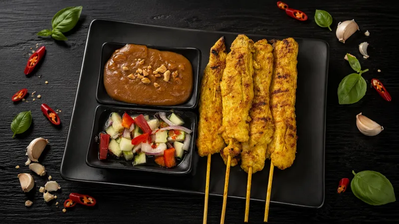 Chicken Satay ( 4pcs )