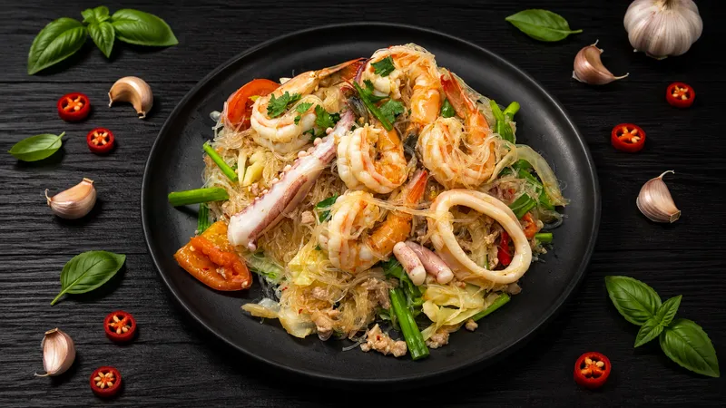 Yum Woon Sen ( Glass Noodle Salad )