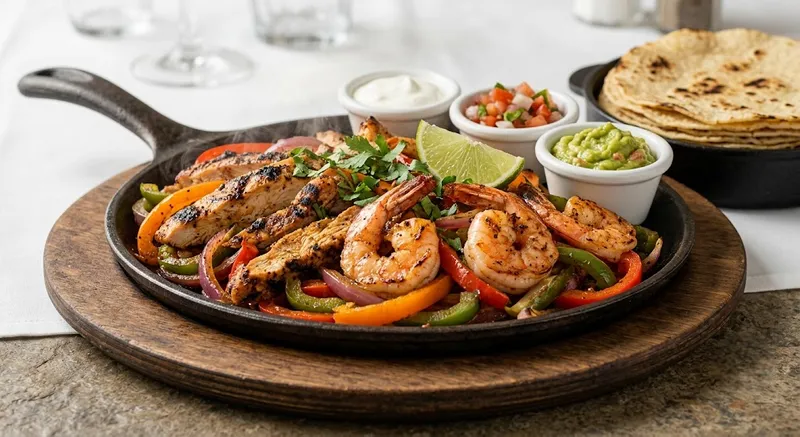 Shrimp And Chicken Fajita