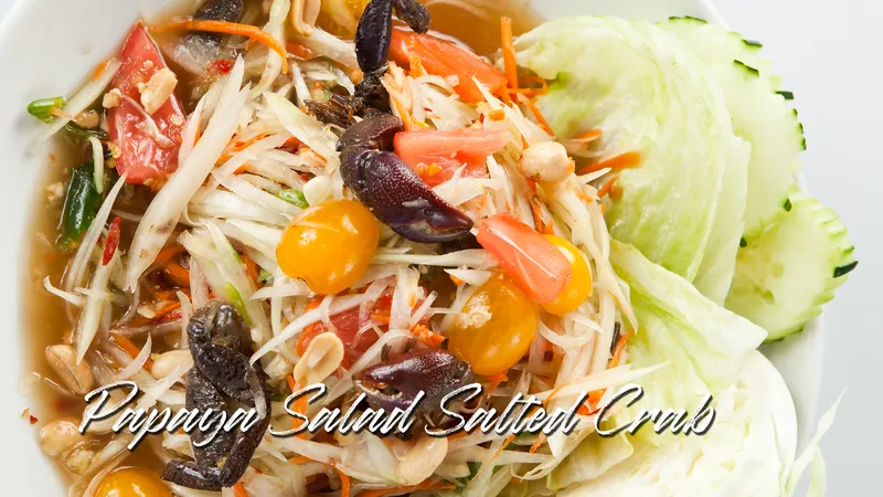 Papaya Salad Salted Crab