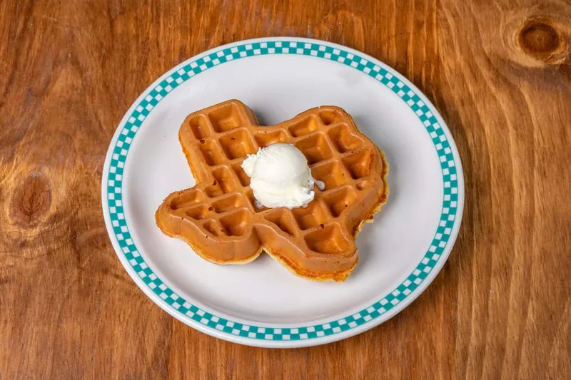 Texas Shaped Belgian Waffle