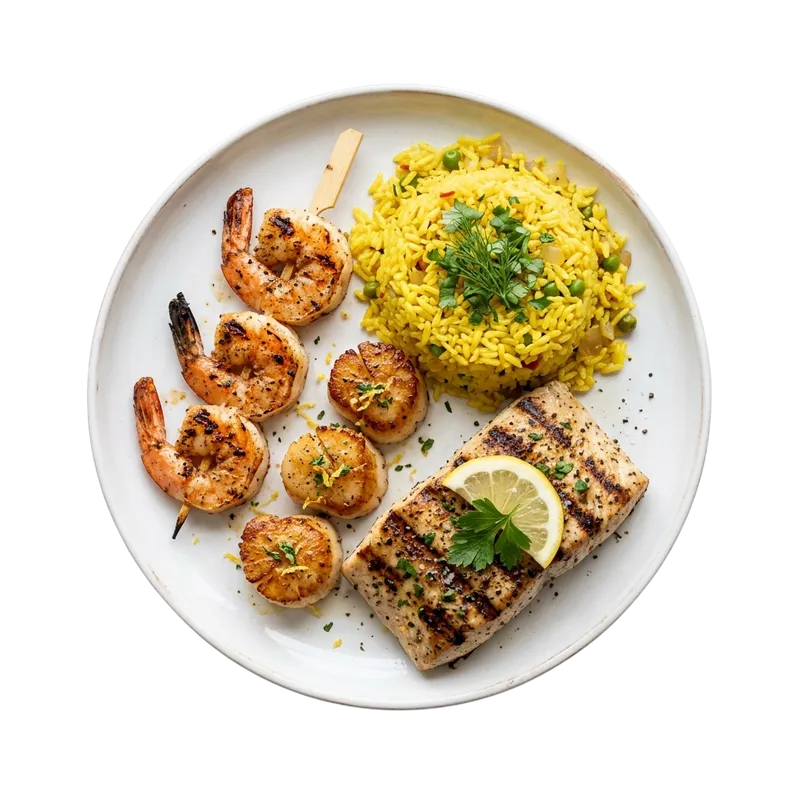 Grilled Seafood Trio