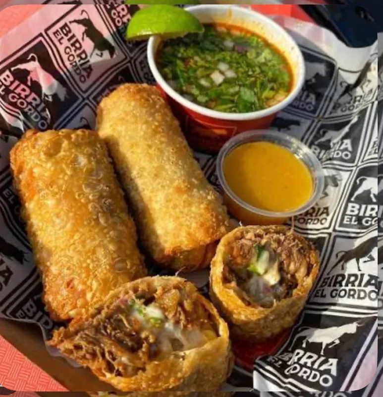 Birria Egg Rolls