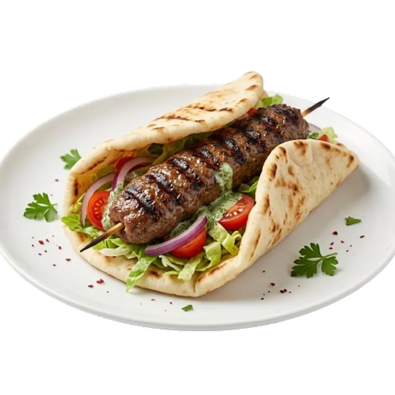 Beef Kofta Kabob Sandwich