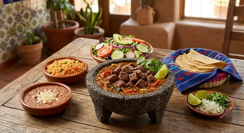 Asada En Salsa Molajete Plate