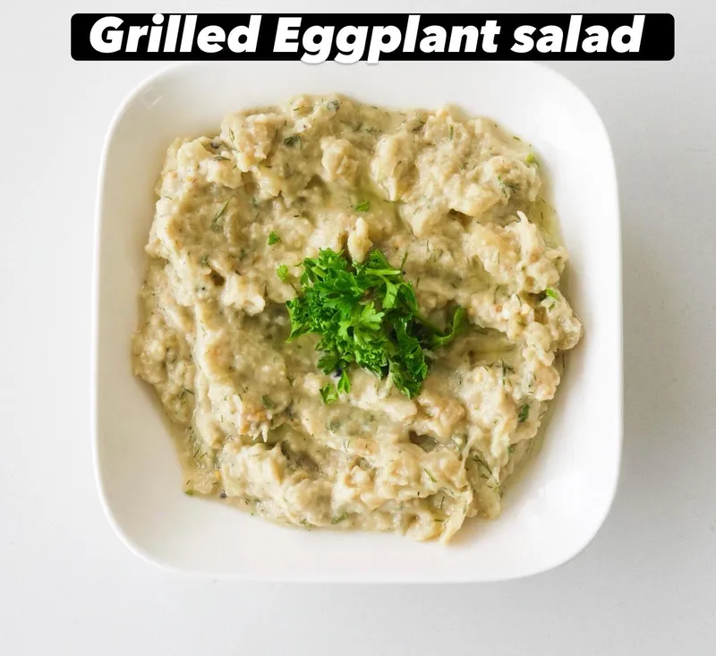 Grilled Eggplant Salad (Veg, Gf)