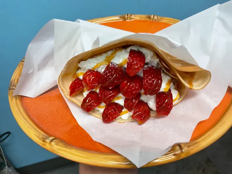 Caramel, Whipped Cream + Fruit
