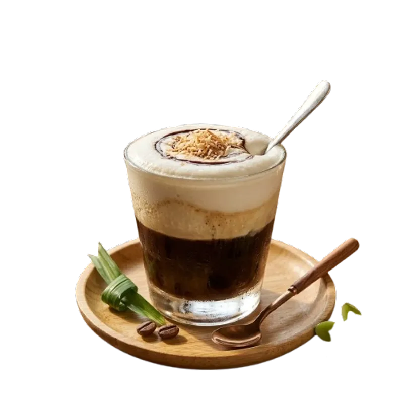 Vietnamese Coffee With Coconut Foam