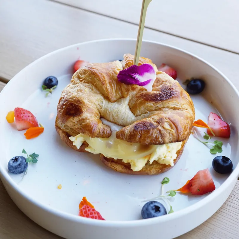 Croissant Egg And Cheese Sandwich