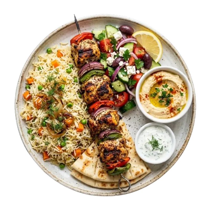 Chicken Kabob Plate