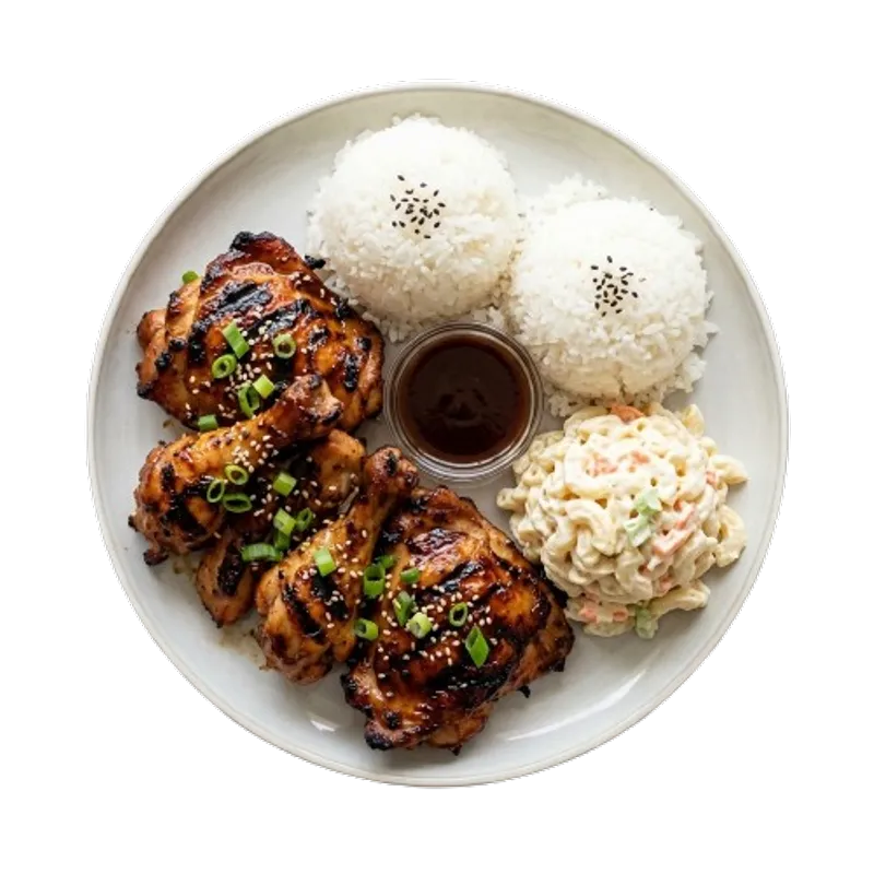 Hawaiian BBQ Chicken Plate