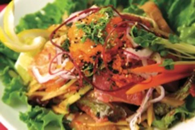 Salmon Skin Salad