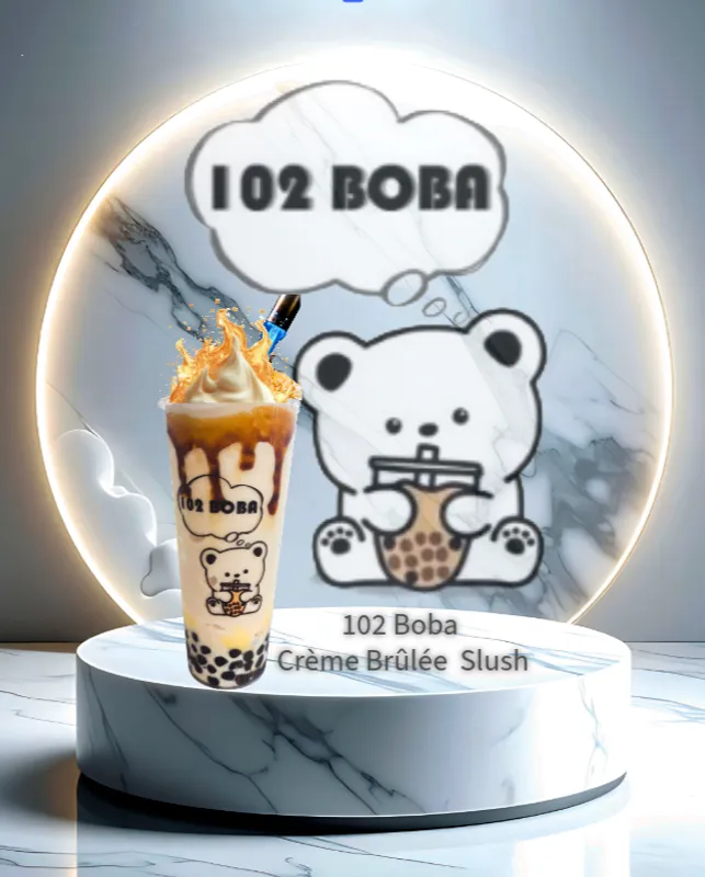 102 Boba Creme Brulee Slush