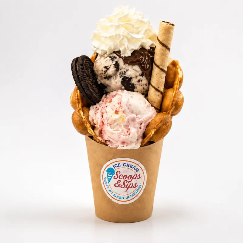 Mini Waffle Ice-Cream Sandwiches