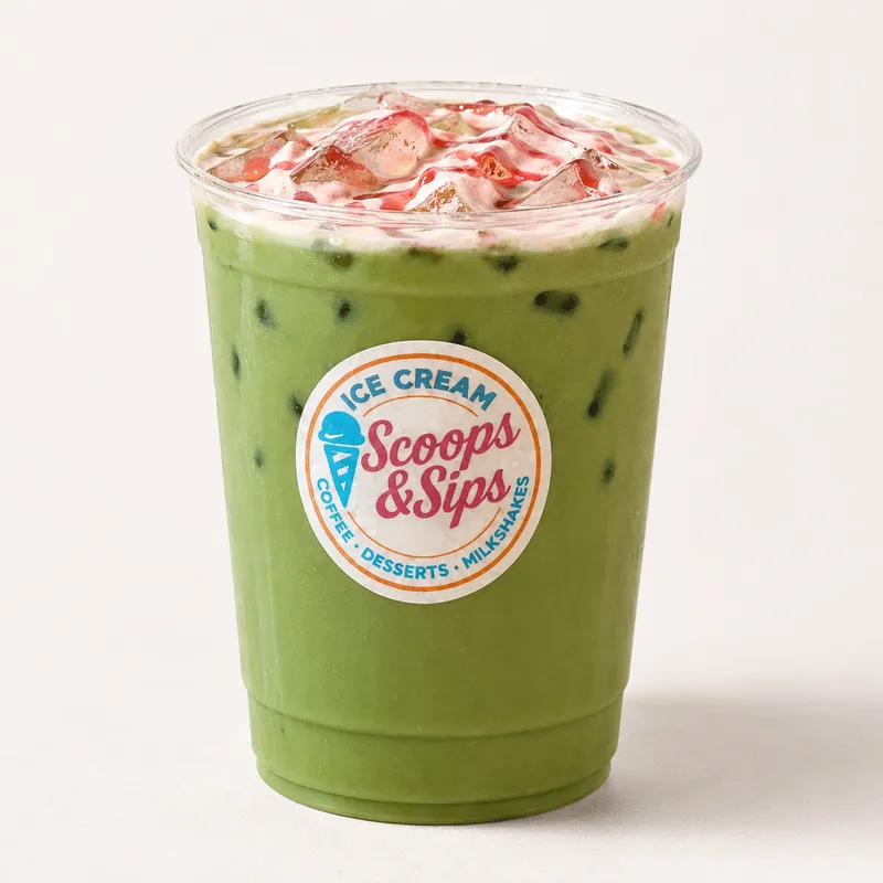 Strawberry Matcha Latte