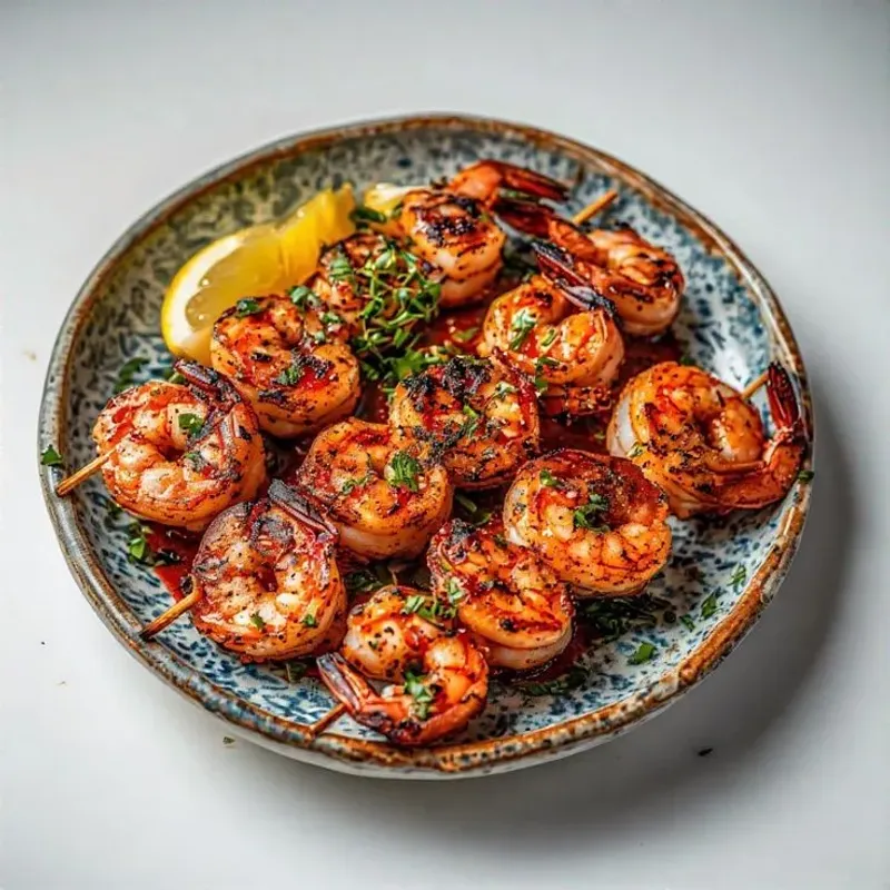 16. Shrimp Kabob Plate