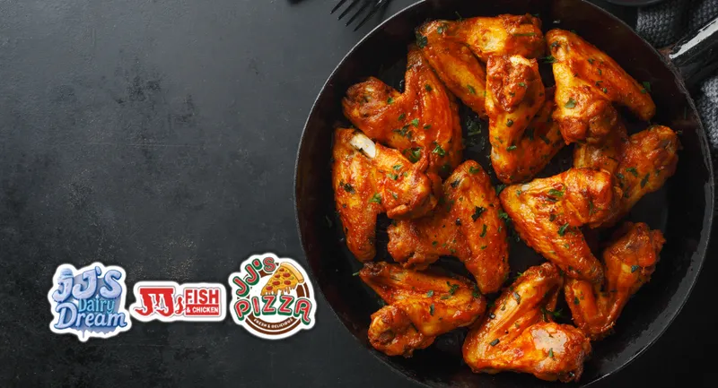 JJ Fish & Chicken Pizza Ice Cream