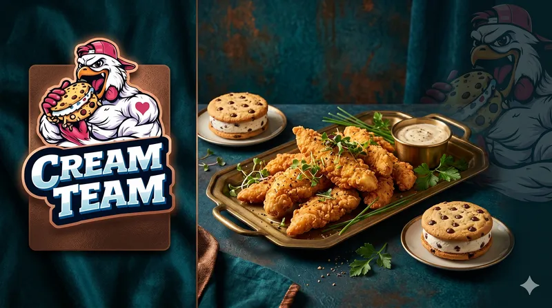 The Cream Team and Krispy Krunchy Chicken