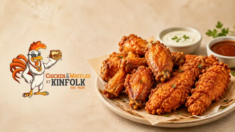 Chicken & Waffles at Kinfolk and More