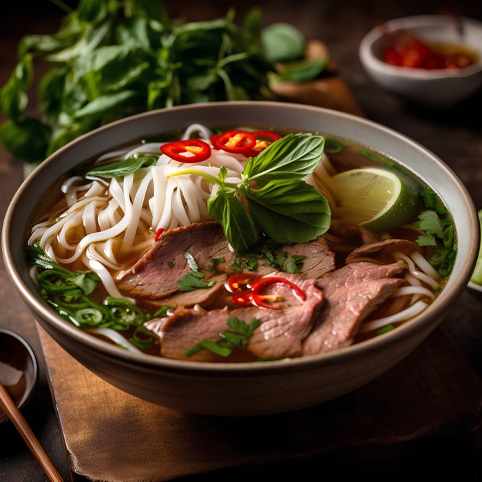 Our kitchen team preparing fresh dishes at Pho House