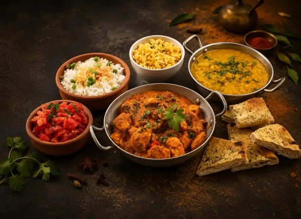 Our kitchen team preparing fresh dishes at Annam South Indian Restaurant - Demo
