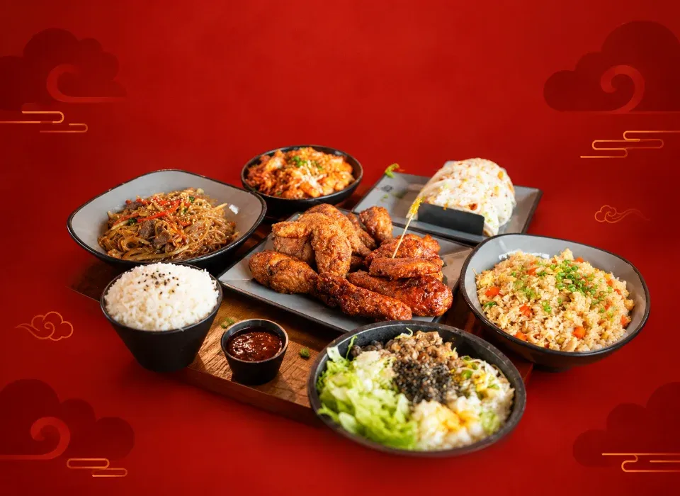 Our kitchen team preparing fresh dishes at Chi Maek Korean Fried Chicken - Demo