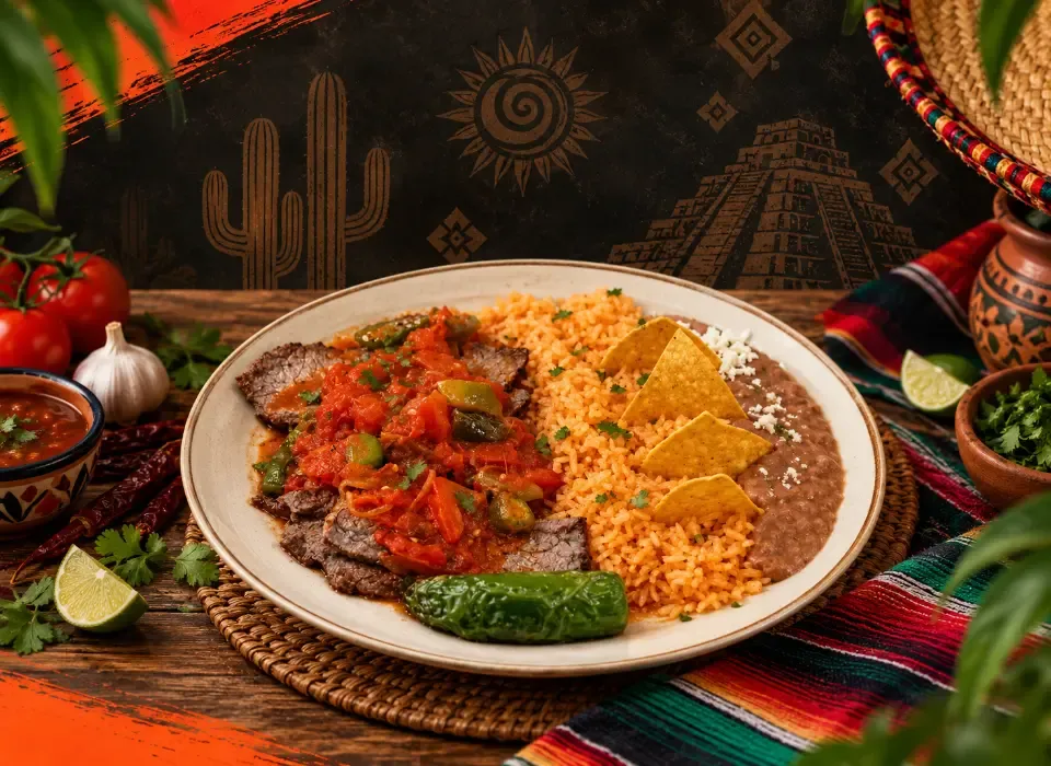 Our kitchen team preparing fresh dishes at El Rincon Mexicano - Demo