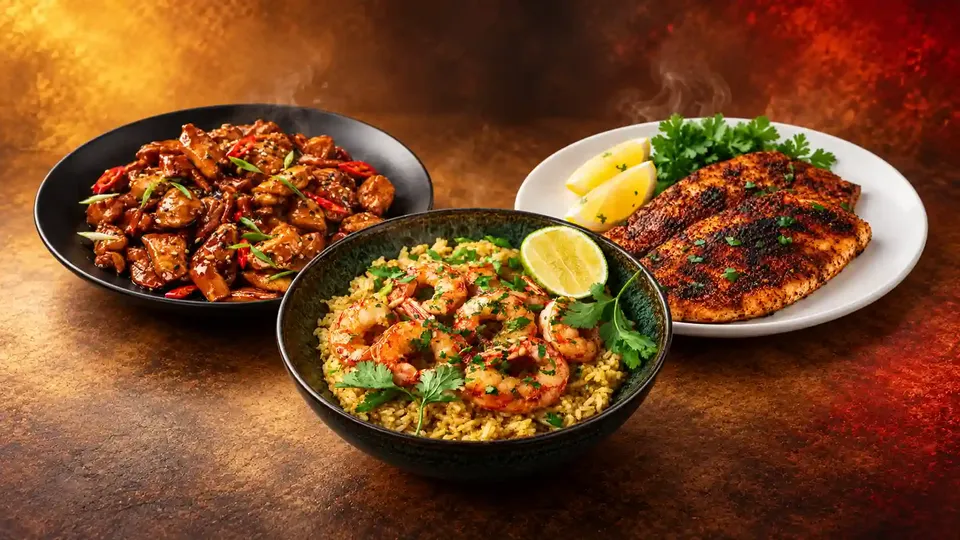 Our kitchen team preparing fresh dishes at Kelly's Cajun Grill