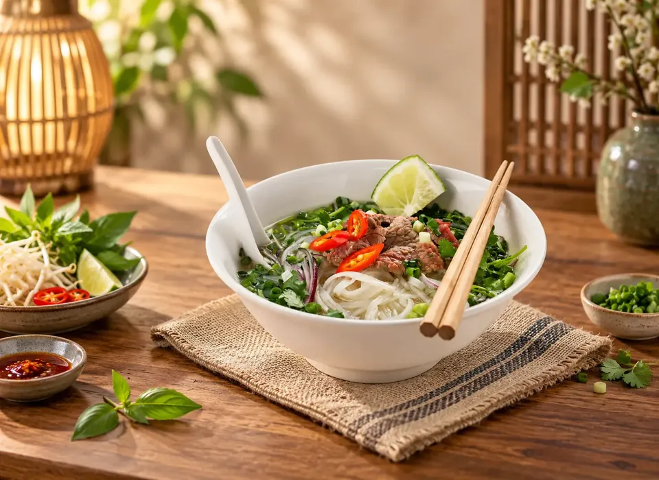 Our kitchen team preparing fresh dishes at Pho 400 - Demo