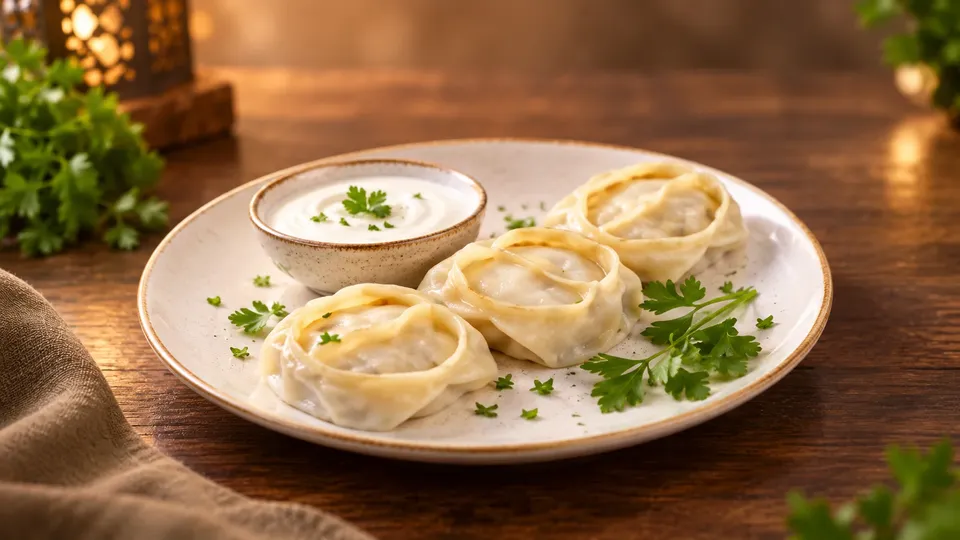 Our kitchen team preparing fresh dishes at Momo Dumpling House - Demo