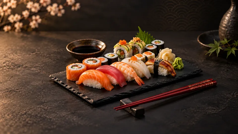 Our kitchen team preparing fresh dishes at Sushi Kazu - Demo