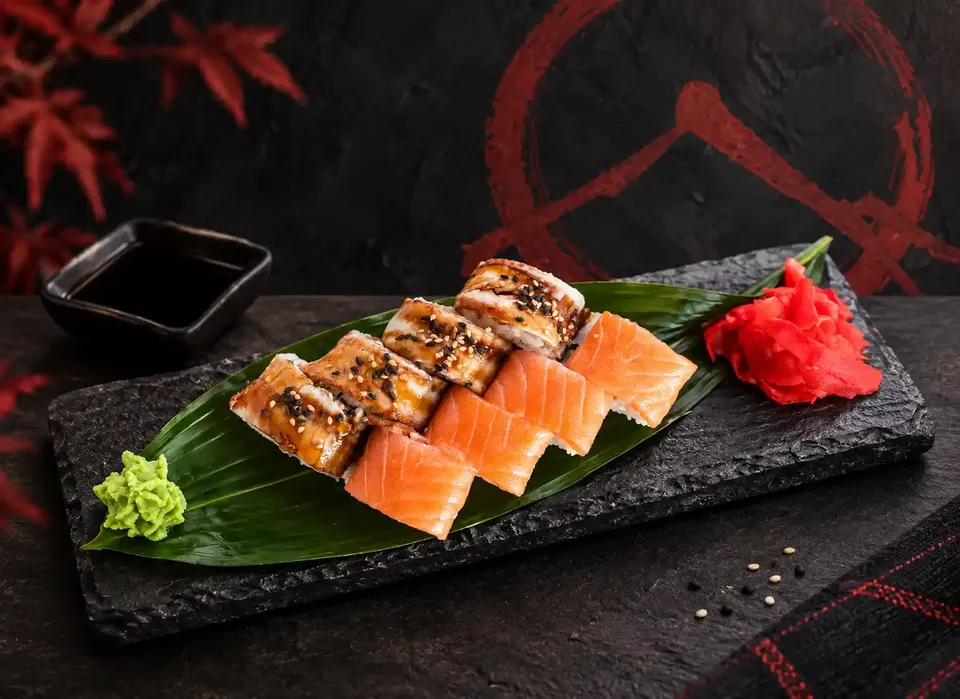 Our kitchen team preparing fresh dishes at Sushi Yamazaki - Demo