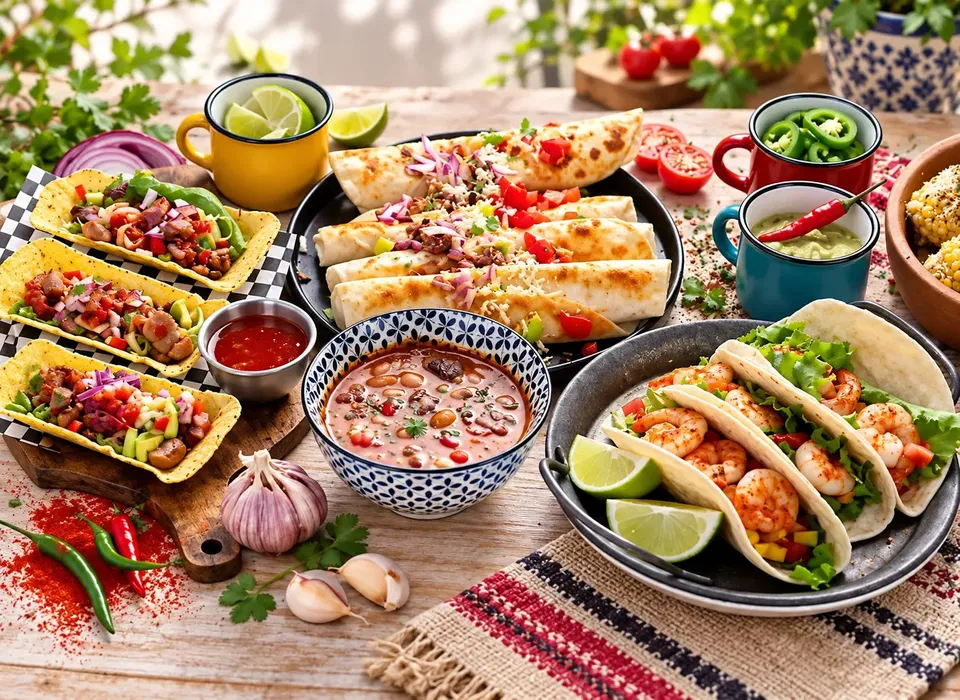 Our kitchen team preparing fresh dishes at Mexico Lindo