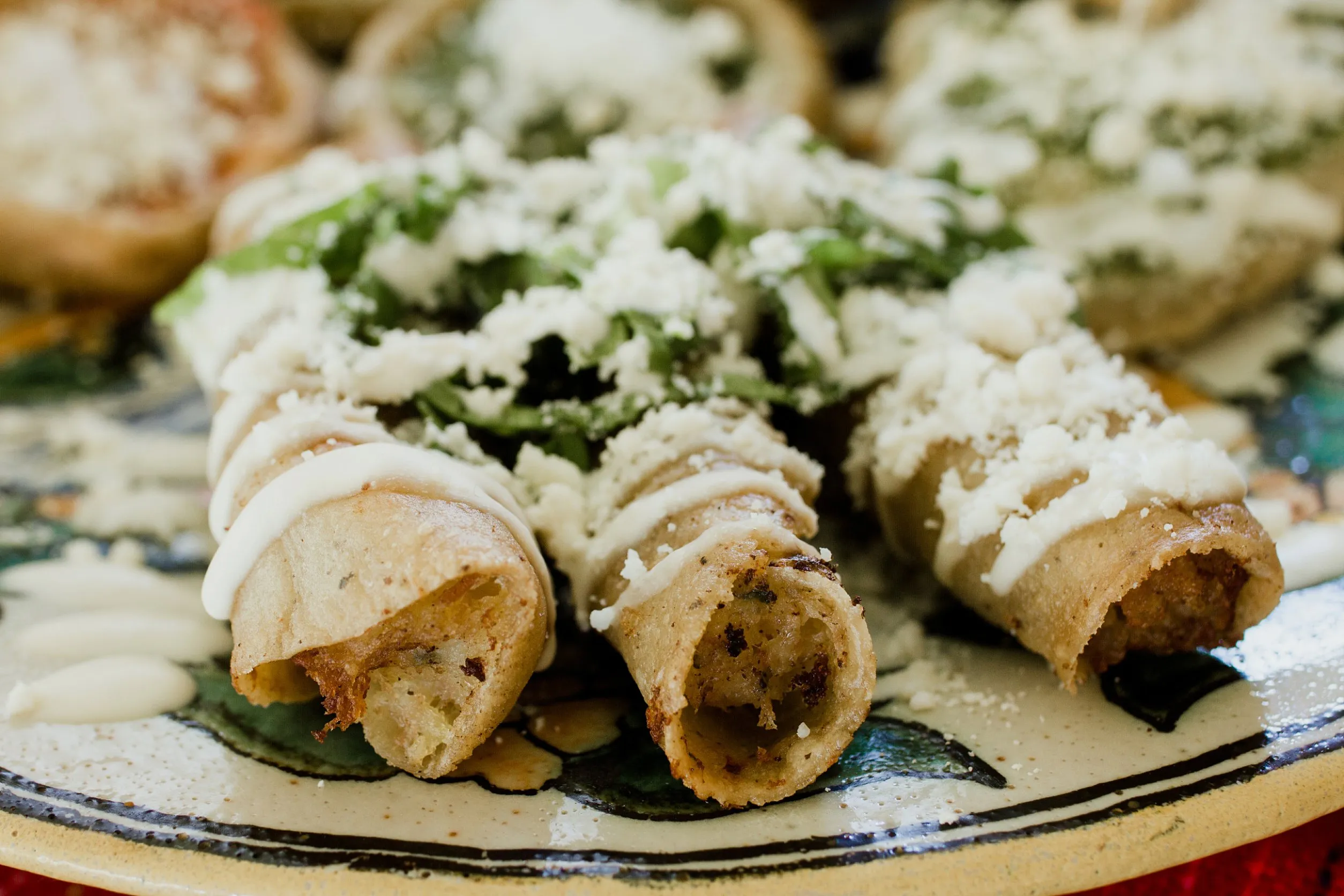 Chicken Flautas at $6.00
