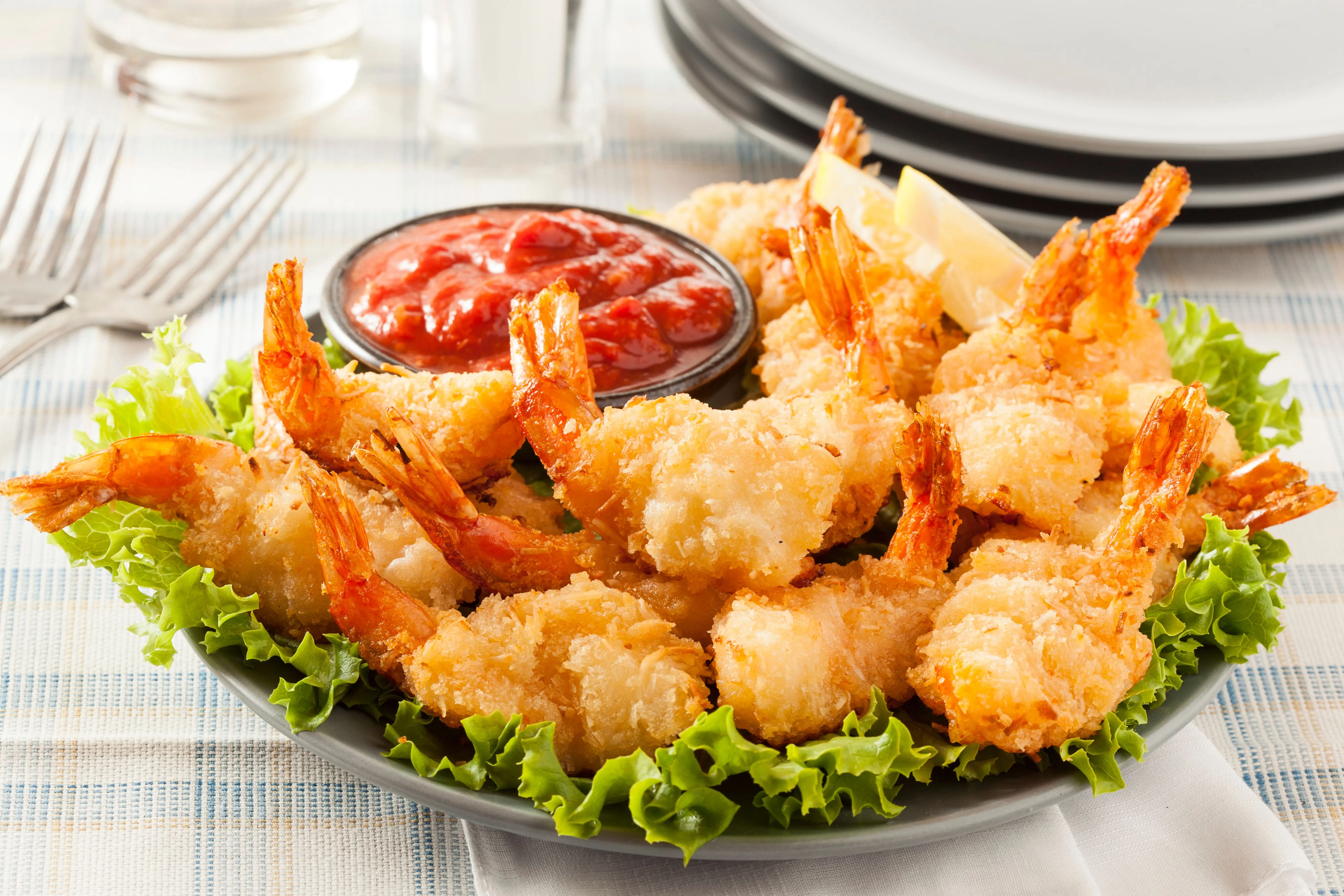 Tasty Fried Shrimp from Louisiana Famous Fried Chicken Garland
