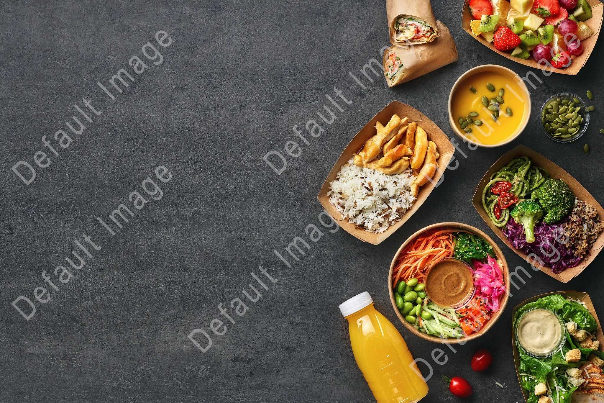 Mobile Banner Image of food offered by a reliable online food delivery restaurant.