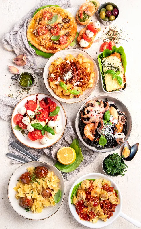 Mobile Banner Image of food served fresh by the best online delivery service.